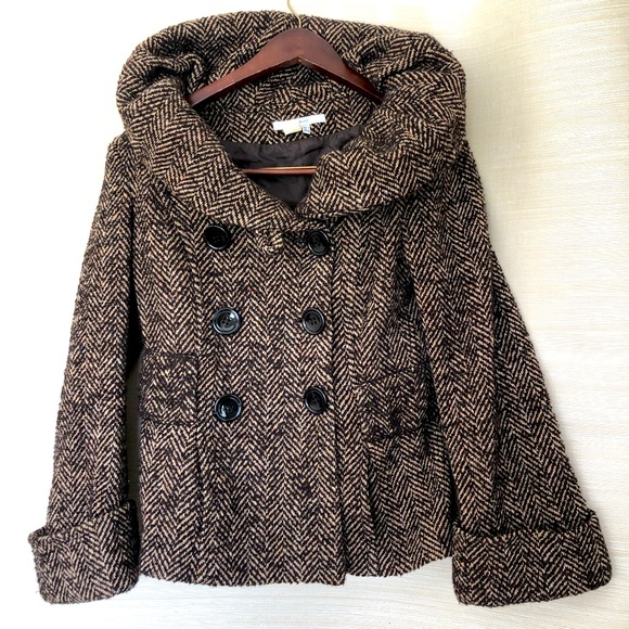 Zara Jackets & Blazers - Zara Basic Wool Blend Tweed Coat